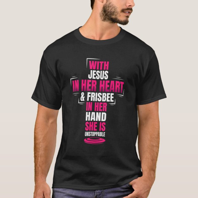 Camiseta Christian Ultimate Frisbee Player Sports Religion (Frente)