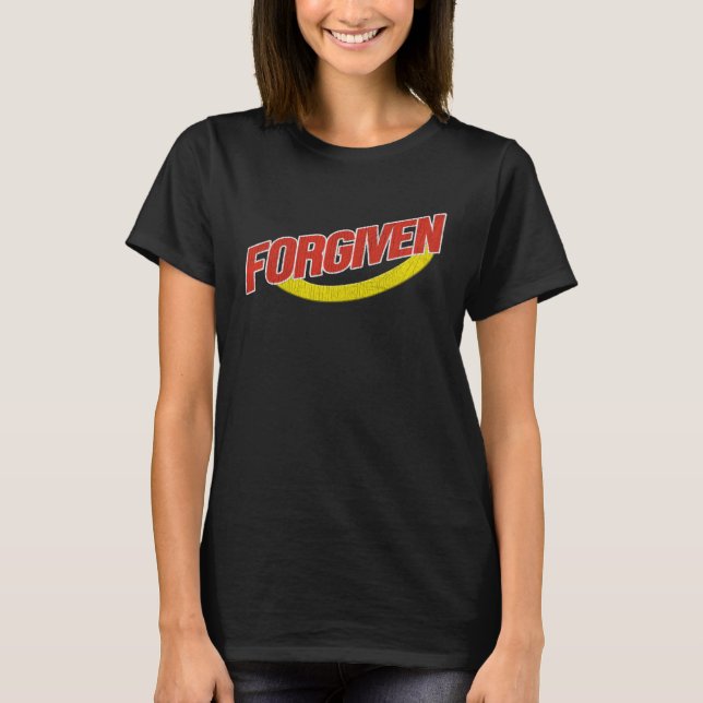 Camiseta Christian   Vintage Forgiven Christian Graphic (Frente)