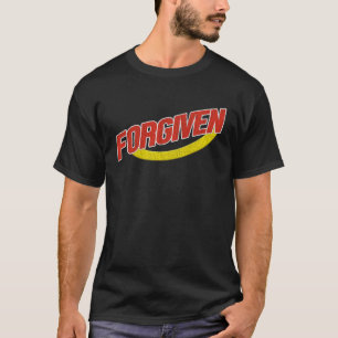 Camiseta Christian Vintage: Gráfico cristão perdoado