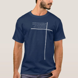 Camiseta Christian White Trust Lord Scripting Verse Cross