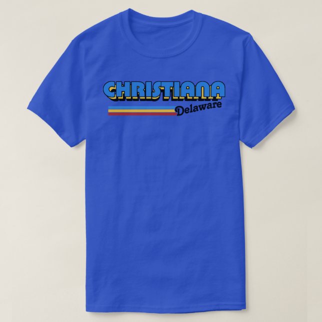 Camiseta Christiana Delaware Estilo Retro Design (Frente do Design)