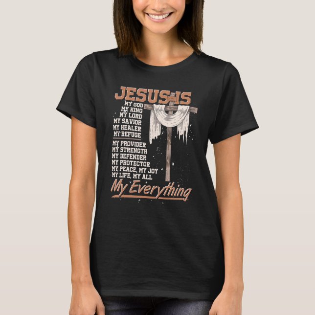 Camiseta Christiany Faith Jesus Christ Savior Jesus Devotee (Frente)