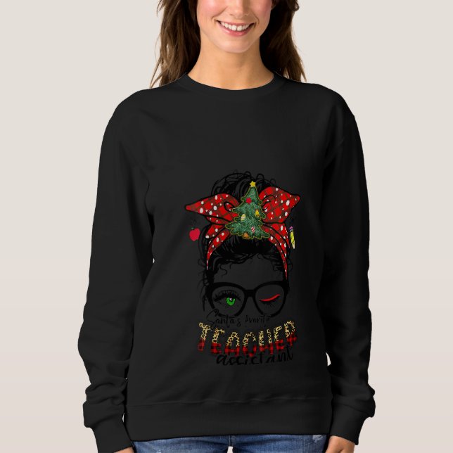 Camiseta Christma Assistente de Professores Favorito para P (Frente)