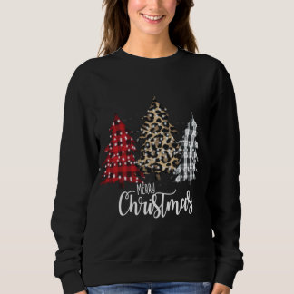 Camiseta Christma do País da Xadrez de Leopardo e Buffalo