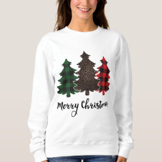 Camiseta Christma do País da Xadrez de Leopardo e Buffalo