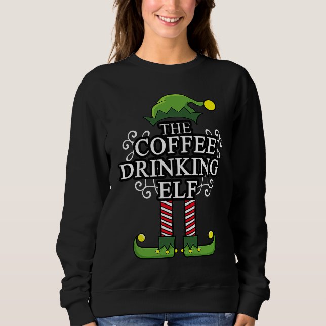 Camiseta Christmas 2020 The Coffee Drinking Elf Merry Chris (Frente)