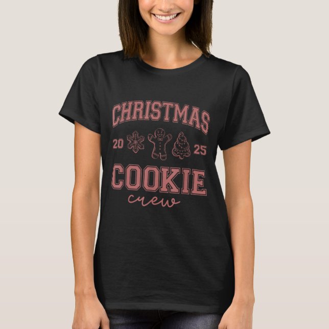 Camiseta Christmas 2025 Cookie Crew Gingerbread Funny Chris (Frente)