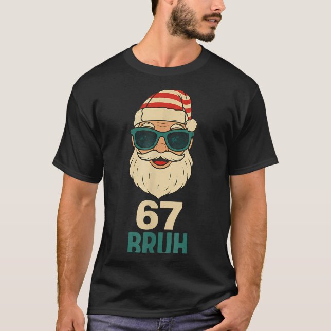 Camiseta Christmas 67 Meme Design Funny Six Seven Hands 6 7 (Frente)