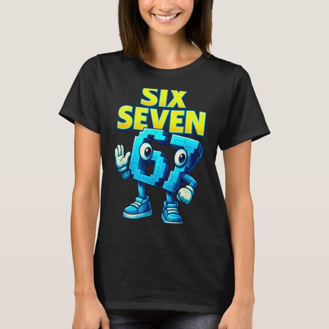 Camiseta Christmas 67 Meme Design Funny Six Seven Hands 6 7 (Frente)