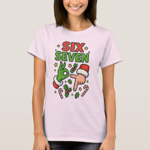 Camiseta Christmas 67 Tee Six Seven Meme Feminina