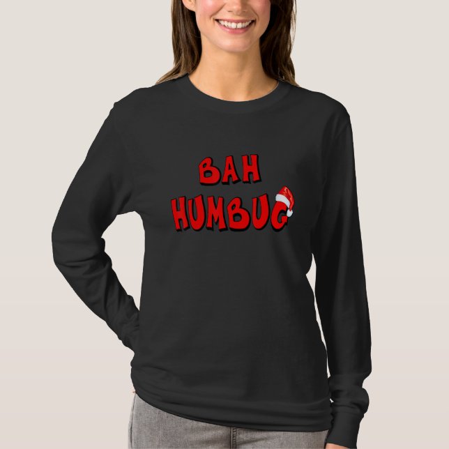 Camiseta Christmas Bah Humbug (Frente)