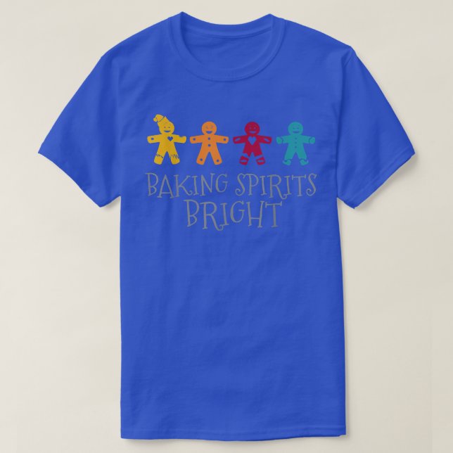 Camiseta Christmas Bake Off Baking Spirits Bright Cookie Ba (Frente do Design)