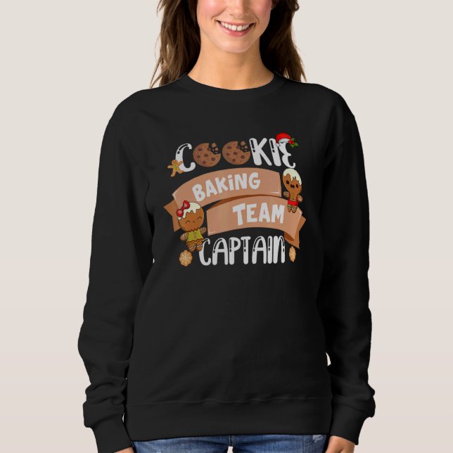 Camiseta Christmas Baking Team Captain Cookie Gingerbread B (Frente)