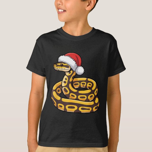 Camiseta Christmas Ball Python Ugly Xmas Sweater Snake Love (Frente)