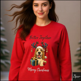 Camiseta Christmas Basset Hound Reindeer Gift Graphic