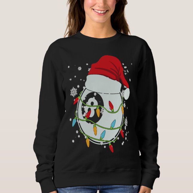 Camiseta Christmas Billiard Funny Christmas Lights Xmas (Frente)
