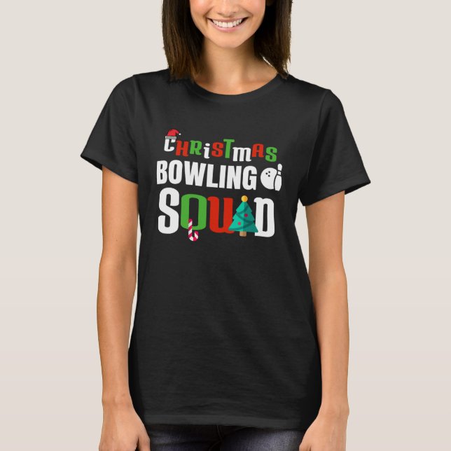 Camiseta Christmas Bowling Squad Xmas Bowler  Unisex Men Wo (Frente)
