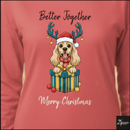 Camiseta Christmas Buff Cocker Spaniel Gift Graphic