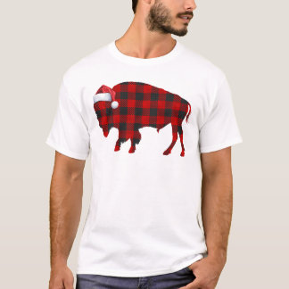 Camiseta Christmas Buffalo Plaid Cow – Festive Holiday