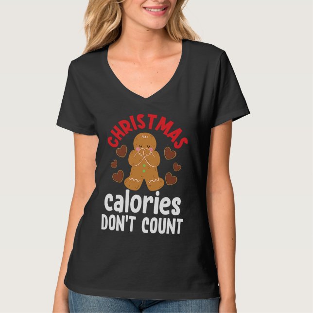 Camiseta Christmas Calories Don't Count (Frente)