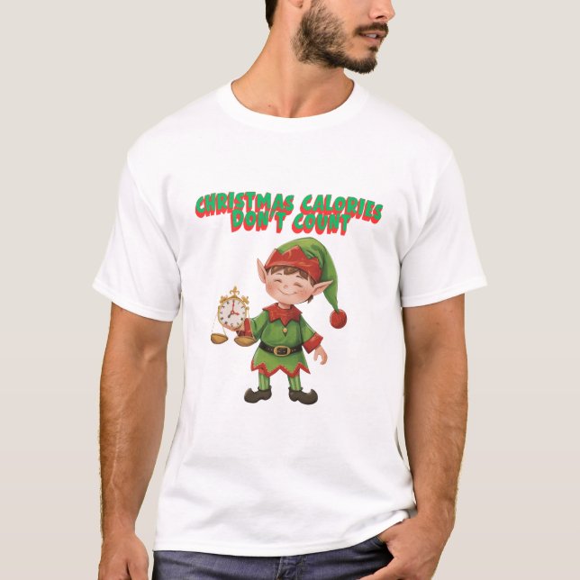 Camiseta Christmas Calories Dont Count (Frente)