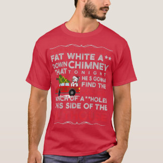 Camiseta Christmas Camper When Santa Squeezes His Fat White