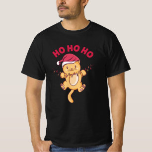 Camiseta Christmas Cat Ho Ho Ho