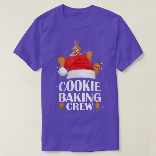 Camiseta Christmas Cookie Baking Crew Bakers Xmas Cookie Ec (Frente do Design)