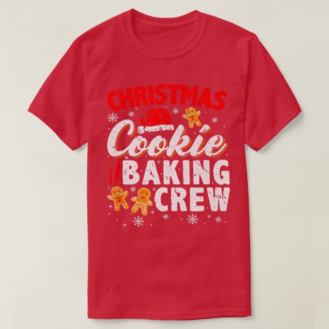 Camiseta Christmas Cookie Baking Crew Cookie Baking Team Ca (Frente do Design)