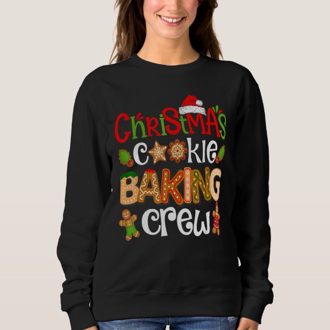 Camiseta Christmas Cookie Baking Crew  Pajamas Family Xmas (Frente)