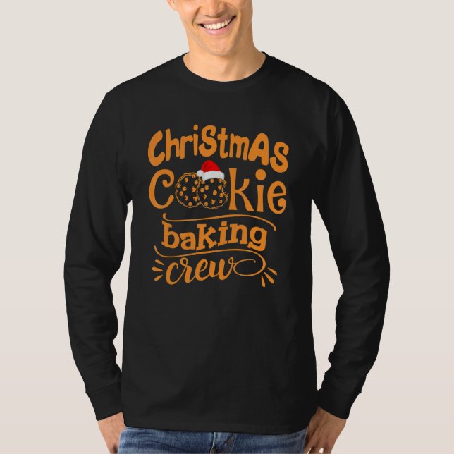 Camiseta Christmas Cookie Baking Crew Xmas Cookie Cute (Frente)