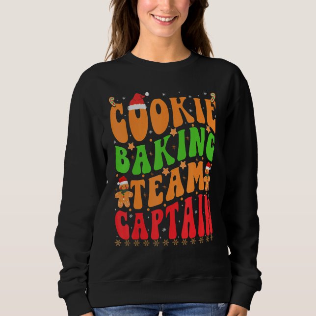 Camiseta Christmas Cookie Baking Team Captain  Gingerbread (Frente)
