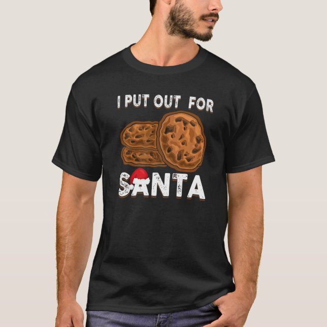 Camiseta Christmas Cookies  I Put Out For Santa Xmas Pajama (Frente)