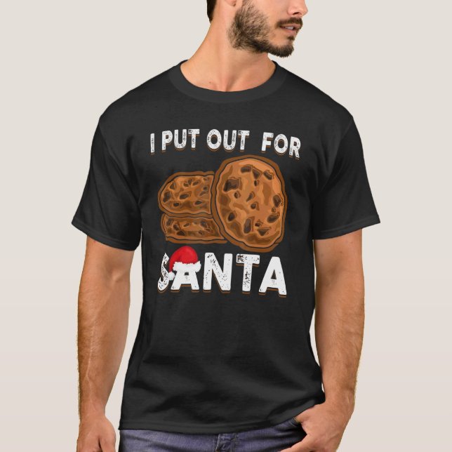 Camiseta Christmas Cookies  I Put Out For Santa Xmas Pajama (Frente)