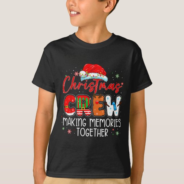 Camiseta Christmas Crew Making Memories Together Xmas Light (Frente)