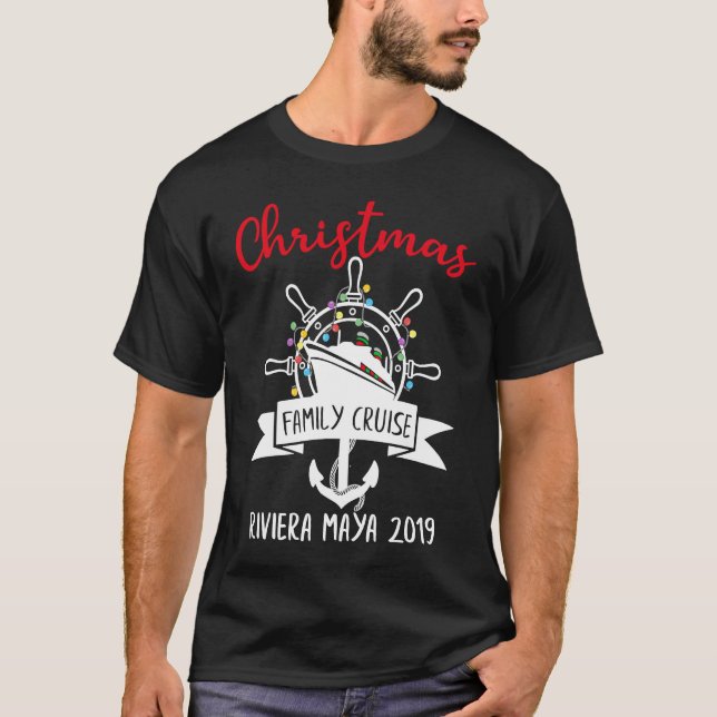 Camiseta Christmas Cruise Family Matching Group Holidays Tr (Frente)