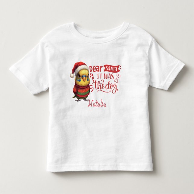 Camiseta Christmas Cutie Chiclet Animal Art (Frente)