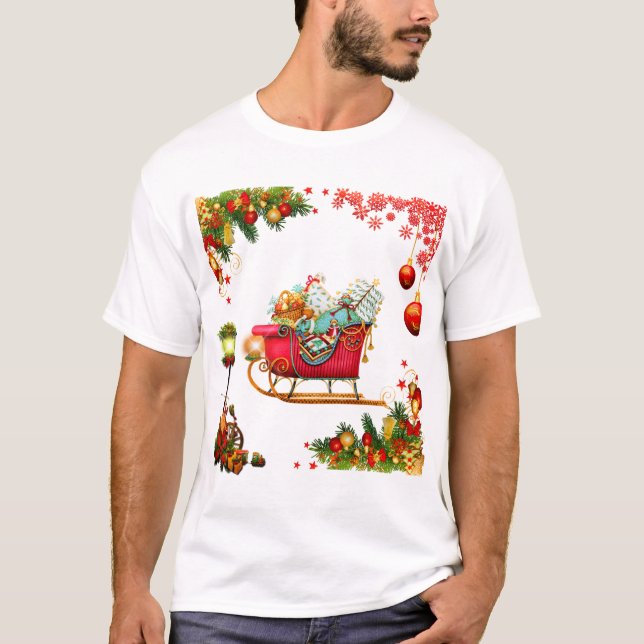 Camiseta Christmas Elements (Frente)