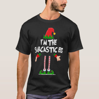 Camiseta Christmas Elf  I'm The Sarcastic Elf Xmas