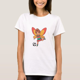 Camiseta Christmas Fairy Playing Soccer
