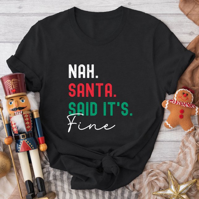 Camiseta Christmas Family Matching Funny Naughty List Gen Z (Criador carregado)