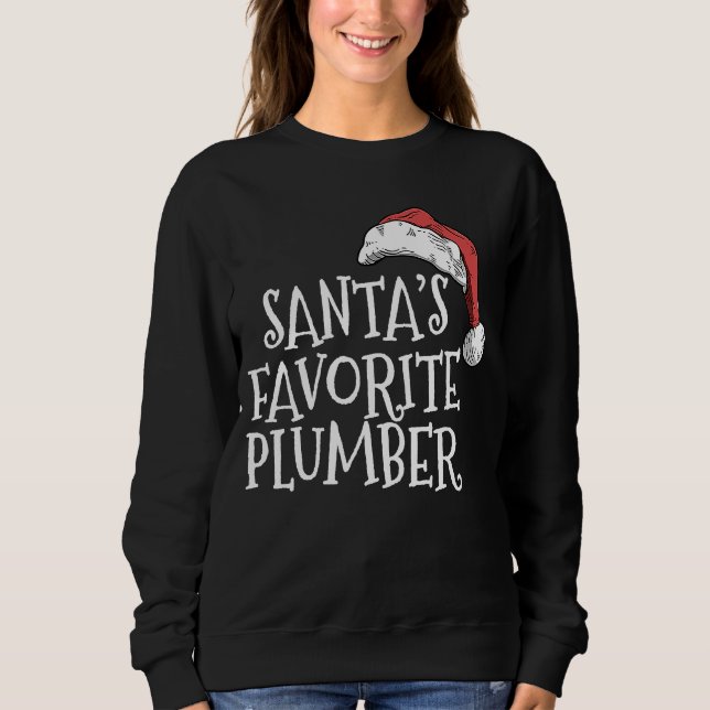 Camiseta Christmas for plumbers Santa's favorite plumber (Frente)