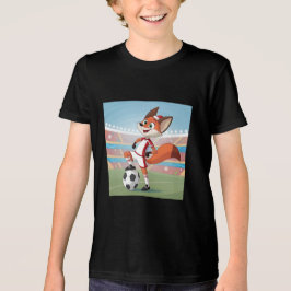 Camiseta Christmas Fox Playing Football