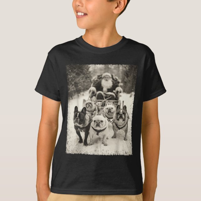 Camiseta Christmas French Bulldog  (Frente)