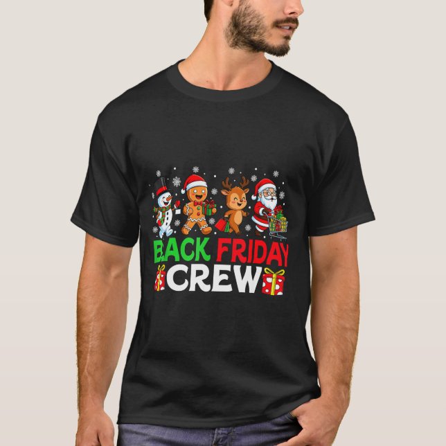 Camiseta Christmas Friday Shopng Crew Black Shopng Family F (Frente)