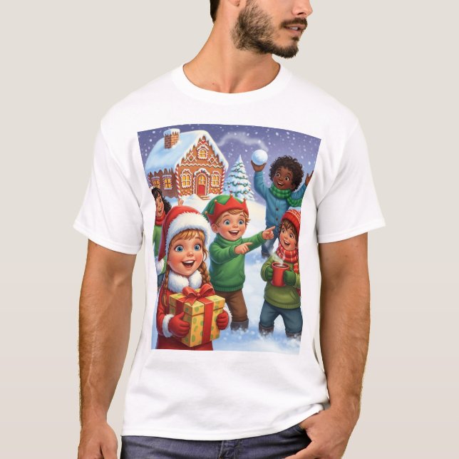 Camiseta Christmas Gingerbread Play (Frente)