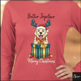 Camiseta Christmas Golden Retriever Gift Graphic Reindeer