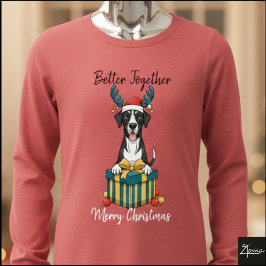 Camiseta Christmas Great Dane Reindeer Gift Graphic