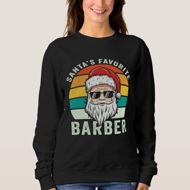 Camiseta Christmas Hairdresser Hairstylist Santa s Favorite (Frente)