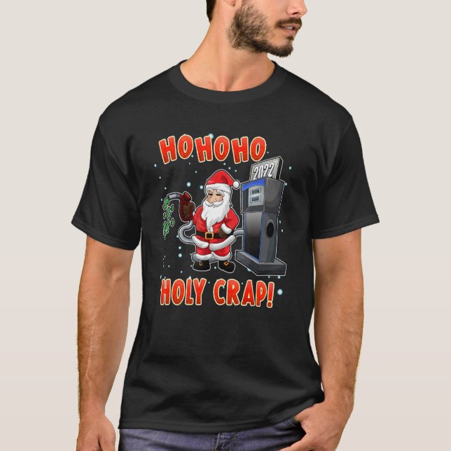 Camiseta Christmas High Gas Prices  Santa Meme (Frente)